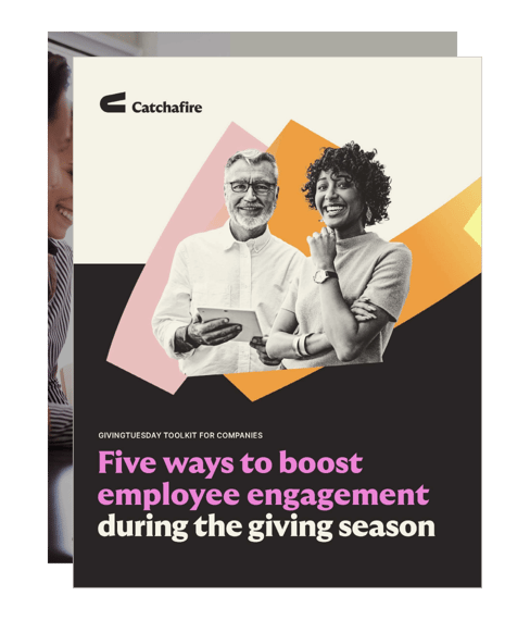 Cover of 'Five ways to boost employee engagement during the giving season' toolkit