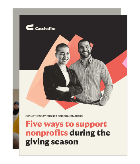 Cover of 'Five ways to support nonprofits during the giving season' toolkit