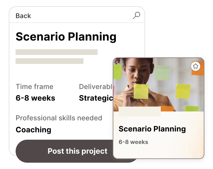 Step two - Customize and post your project Step two - Customize and post your project
